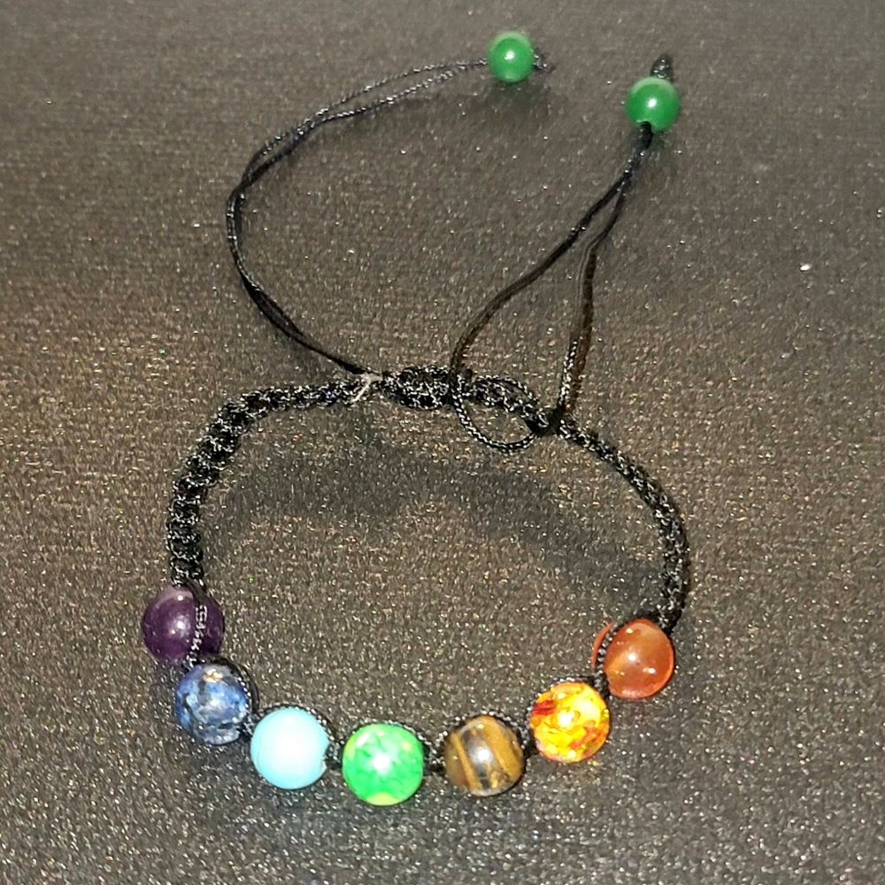 7 stone chakra bracelet